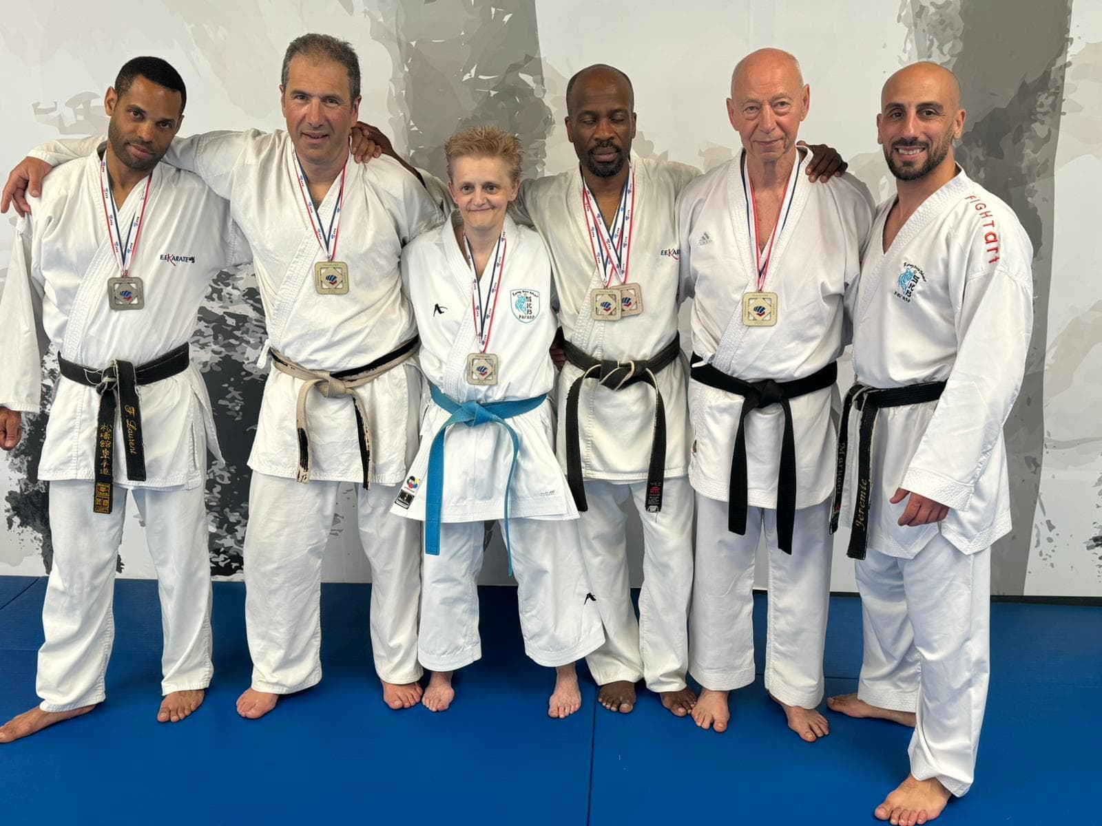 Entraînement de karaté au club USEE Karaté Ézanville Écouen Val d'Oise